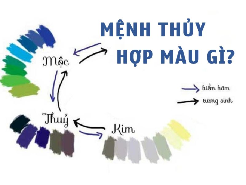 Mệnh Thủy hợp với màu gì? Kỵ màu gì?