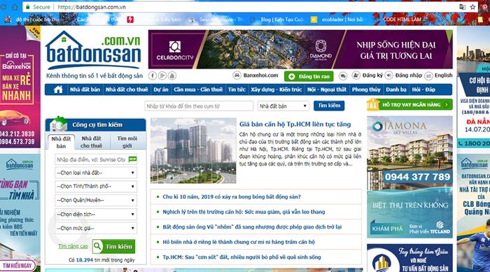 Top các trang web mua bán nhà đất uy tín hiện nay