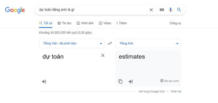 Dự Toán tiếng anh là gì? Dự toán được định nghĩa như thế nào?