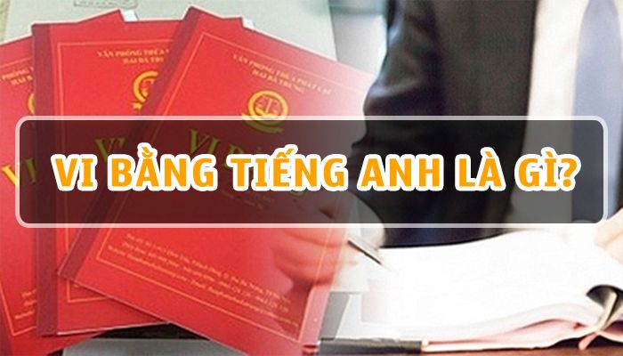 Vi bằng tiếng anh là gì? Các khái niệm liên quan đến Vi Bằng