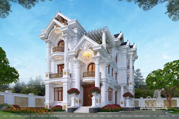 Khám phá mẫu biệt thự tân cổ điển 3 tầng đẹp mê hoặc