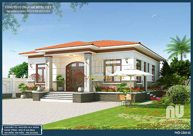 25+ Mẫu nhà vườn 1 tầng mái Nhật phong cách hiện đại - Chi phí rẻ