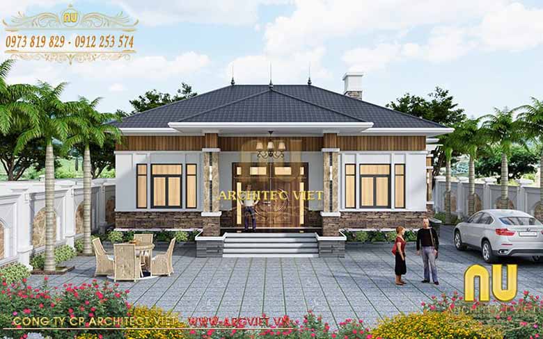 25+ Mẫu nhà vườn 1 tầng mái Nhật phong cách hiện đại - Chi phí rẻ