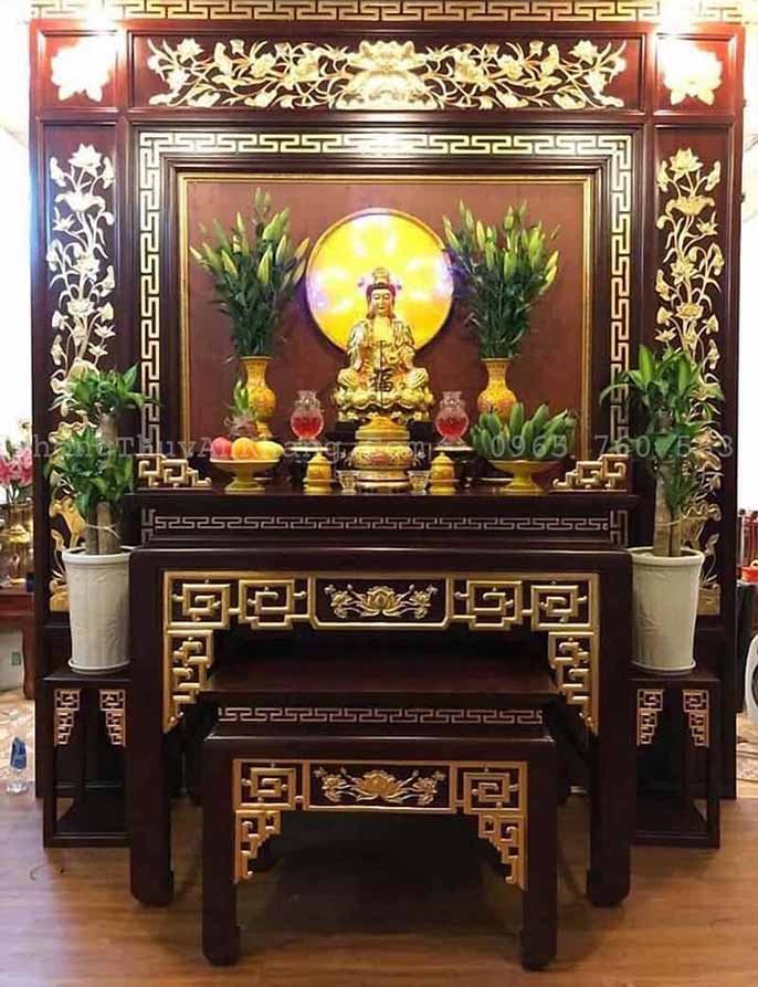 Bàn thờ phật gồm những gì? Nên đặt bàn thờ phật ở vị trí như thế nào?