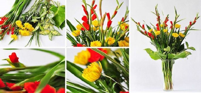 Hướng dẫn cắm hoa bàn thờ đơn giản mà đẹp