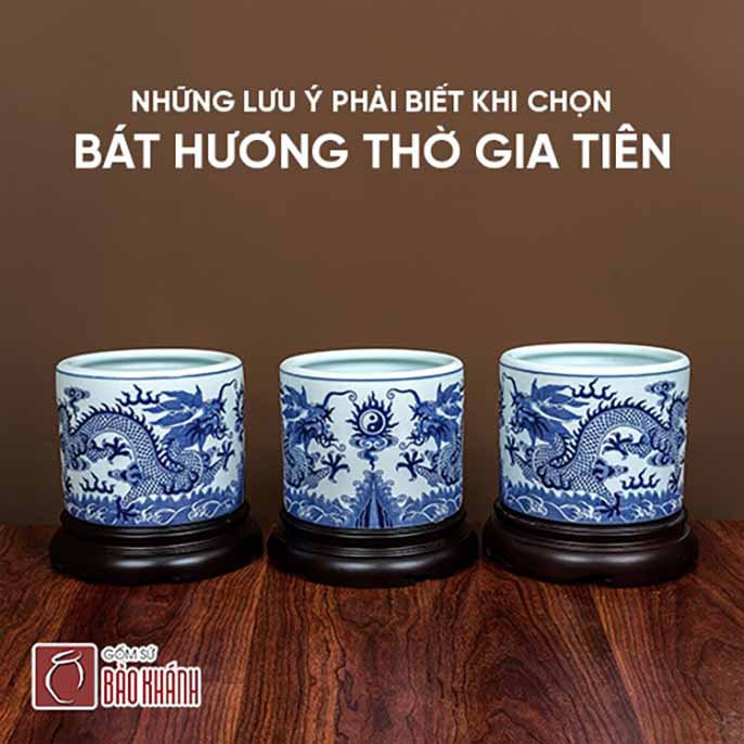 Những lưu ý khi mua bát hương để hợp phong thủy