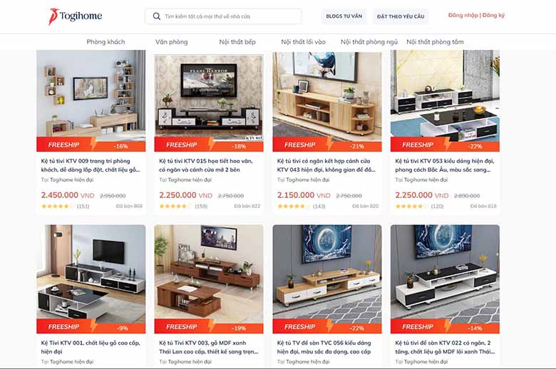 Kệ Để Tivi Togihome - Xu thế lắp đặt được yêu thích nhất tại Việt Nam