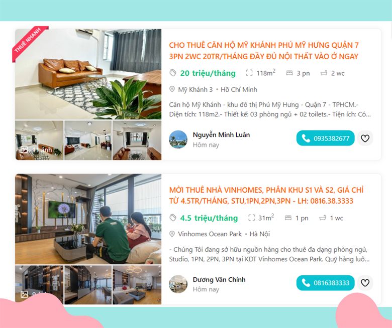 Thuecanho123 hướng dẫn các bước đăng tin cho thuê căn hộ chung cư dễ có khách 